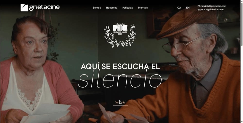 Portada de Grieta Cine con el tráiler de su película a pantalla completa.