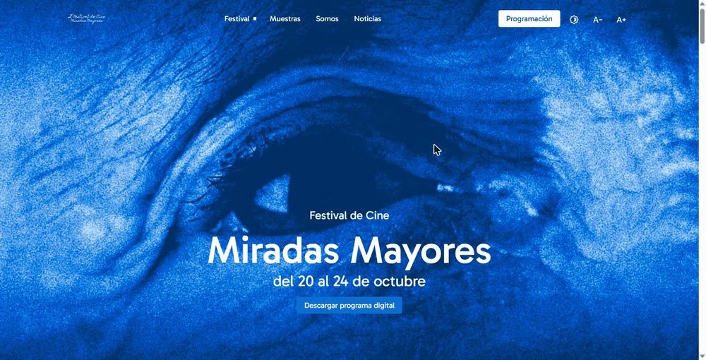 Portada del Festival Miradas Mayores.